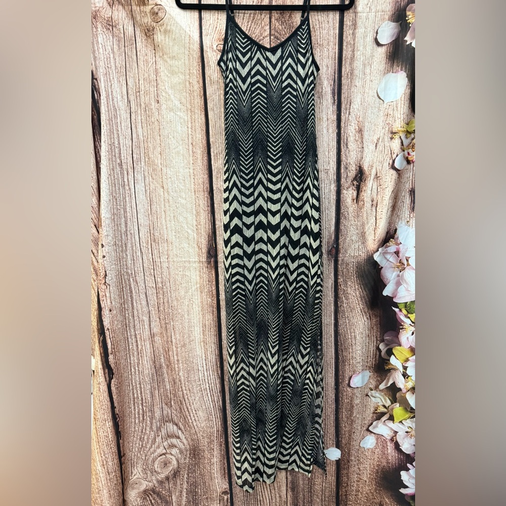 Black and White Chevron Dress
